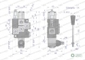 Rozdzielacz hydrauliczny 1-sekcyjny (sekcja nurnikowa) max przepływ 40L Waryński