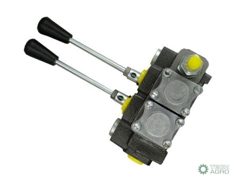 Rozdzielacz hydrauliczny 2-sekcyjny maxprzepływ 40L Waryński