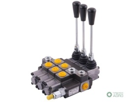 Rozdzielacz hydrauliczny 3-sekcyjny maxprzepływ 40L (1-sekcja nurnikowa) Waryński