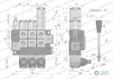 Rozdzielacz hydrauliczny 3-sekcyjny maxprzepływ 40L 1-sekcja pływająca Waryński