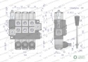 Rozdzielacz hydrauliczny 3-sekcyjny maxprzepływ 40L Waryński