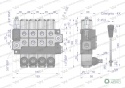 Rozdzielacz hydrauliczny 4-sekcyjny maxprzepływ 40L (1 sekcja z zatrzaskiem) Waryński