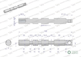 Suwak (chromowany) - do sekcji nurnikowej (1-stronnego działania) rozdzielaczy hydraulicznych 40L Waryński