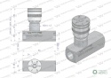 Zawór dławiąco-zwrotny WRFU 90 1/2"BSP Waryński