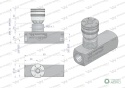 Zawór dławiąco-zwrotny WRFU 90 3/8"BSP Waryński