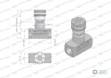 Zawór dławiący WRFB 90 3/8"BSP Waryński