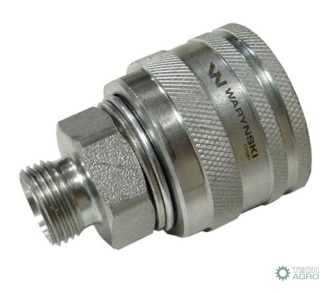 Zawór wtyczka (Bizon) M18x1,5 skręcane (ZSR6160102) Waryński
