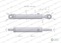 Cylinder hydrauliczny - siłownik dwustronny (7210120053. CJ2*63/36*320z+KT2) chwytak TUR Waryński