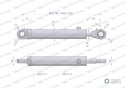 Cylinder hydrauliczny - siłownik dwustronny CJ2F-63/36/500Z do Ładowacz TUR Waryński