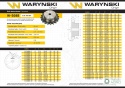 Koło zębate hartowane z kołnierzem 08B-1 (R1 1/2) Z-17 Waryński