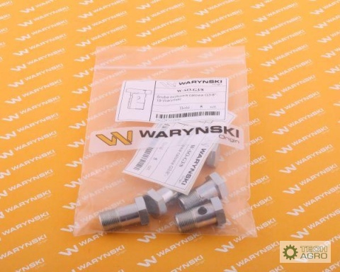Śruba oczkowa przelewowa calowa G1/4'-19 Waryński ( sprzedawane po 10 )