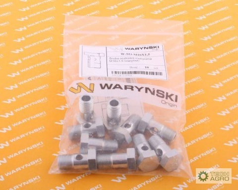 Śruba oczkowa przelewowa metryczna M10x1.5 Waryński ( sprzedawane po 10 )
