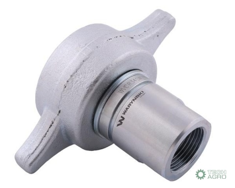 Szybkozłącze hydrauliczne skręcane (motylkowe) wtyczka G3/4"BSP gwint wewnętrzny 250bar Waryński
