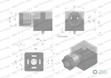 Wtyczka elektryczna W-WTYKVDC 12V 24V (SP666) do zasilania cewek elektromagnetycznych z diodą i uszczelką Waryński