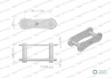 Zamek łańcucha 2060 212A (R1 1.1/2) Waryński ( sprzedawane po 5 )