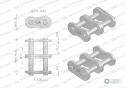 Zamek łańcucha wzmocnionego Z10A-2 ANSIA 50 (R2 5/8) Waryński ( sprzedawane po 5 )