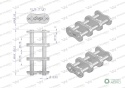 Zamek łańcucha wzmocnionego Z20A-3 ANSIA 100 (R3 1.1/4) Waryński ( sprzedawane po 3 )