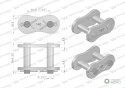 Zamek łańcucha wzmocnionego Z28A-1 ANSIA 140 (R1 1.3/4) Waryński