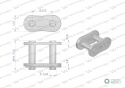 Zamek łańcucha wzmocniony Z10A-1 ANSI A50 (R1 5/8) Waryński ( sprzedawane po 10 )