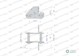 Zamek łańcucha z przyłączem obustronnymCA550F1/SD Waryński ( sprzedawane po 5 )