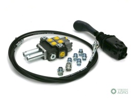 Zestaw Premium: Rozdzielacz 2-sek. + Joystick na widełki (bez przycisku) + Elementy złączne + Linki na widełki 1500mm Waryński