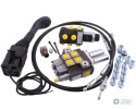 Zestaw: Rozdzielacz 2-sek. + Elektrozawór + Joystick z przyciskiem + Elementy złączne + Linki na kulkę stalową 1500mm Waryński