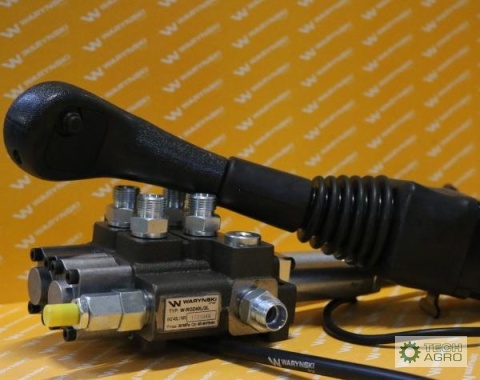 Zestaw: Rozdzielacz 2-sek. + Joystick zprzyciskiem + Elementy złączne + Linki na kulkę stalową 1500mm Waryński