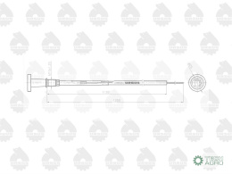 CIĘGŁO GASZENIA C3603P L1250MM URSUS