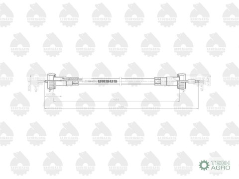 WAŁ GIĘTKI C360 L1655/1695MM URSUS WAŁ GIĘTKI C360 L1655/1695MM URSUS