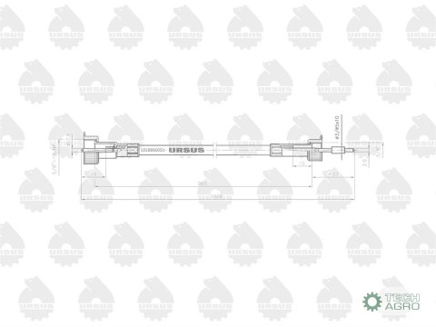 WAŁ GIĘTKI C3603P L-965MM URSUS WAŁ GIĘTKI C3603P L-965MM URSUS