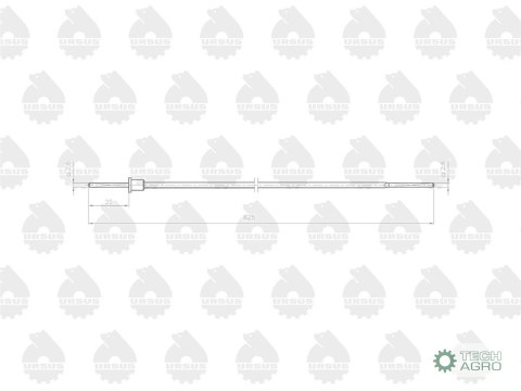 WKŁAD WAŁ GIĘTKI C330 URSUS L575/625MM WKŁAD WAŁ GIĘTKI C330 URSUS L575/625MM