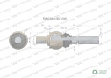 Przegub kierowniczy 180,5 mm - M20x1,5 ; M22x1,5 F380306100010 WARYŃSKI