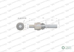 Przegub kierowniczy 180mm- M20x1,5; M22x1,5 AL80541 WARYŃSKI