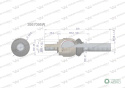 Przegub kierowniczy 230mm- M22x1.5; M28x1.5 3957095 WARYŃSKI