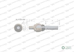 Przegub kierowniczy 235mm- M24x1,5; M28x1,5 AL110918 WARYŃSKI
