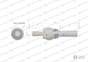 Przegub kierowniczy 245mm- 1-12; 1 1/4-12 RE161023 , RE214056 WARYŃSKI