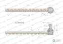 Przegub kierowniczy 311mm AL39022 WARYŃSKI