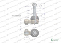 Przegub kierowniczy M22x1.5 86502995 WARYŃSKI
