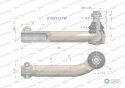 Przegub kierowniczy prawy M24x1.5L 81863221 WARYŃSKI