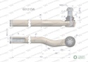 Przegub układu kierowniczego Manitou 601215 Waryński