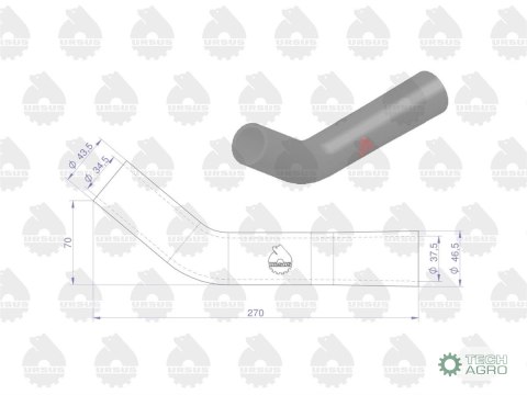 Zestaw komplet przewodów chłodnicy C-330 ORYGINAŁ URSUS Zestaw komplet przewodów chłodnicy C-330 ORYGINAŁ URSUS