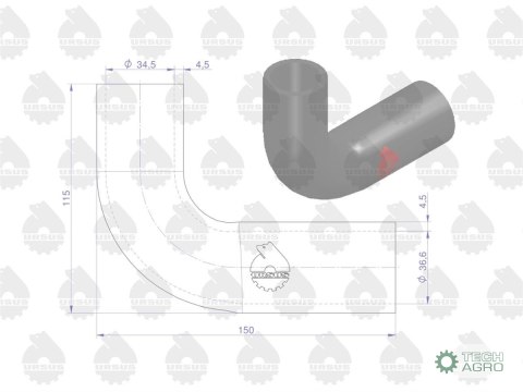 Zestaw komplet przewodów chłodnicy C-360 ORYGINAŁ URSUS Zestaw komplet przewodów chłodnicy C-360 ORYGINAŁ URSUS