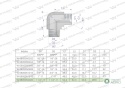 Kolanko hydrauliczne calowe BB 1 1/4" BSP (XW) Waryński