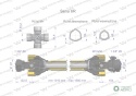 Wał przegubowo-teleskopowy 1010-1560mm 830Nm sprzęgło z kołkiem 2500Nm CE 2020 seria 6R WARYŃSKI
