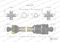 Wał przegubowo-teleskopowy 860-1250mm 830Nm szerokokątny CE 2020 seria 6R WARYŃSKI