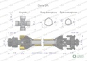 Wał przegubowo-teleskopowy 910-1300mm 830Nm sprzęgło cierne 1200Nm z drugiej stron sprzęgło jednokierunkowe CE 2020 seria 6R War