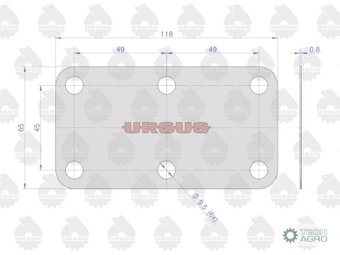Komplet ( zestaw ) uszczelek skrzyni C-385 ORYGINAŁ URSUS