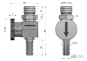 Kran paliwa ( kranik ) C-330/C-360 50552110 ORYGINAŁ URSUS