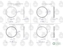 Komplet pierścieni silnika 1-tłok K1-2157-000 MF-4 ORYGINAŁ URSUS