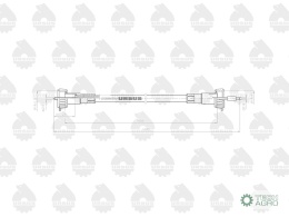 Linka - Licznika MTG (motogodzin) L-1655mm/1695mm (46657330) 40115212. 886603 C-360 ORYGINAŁ URSUS